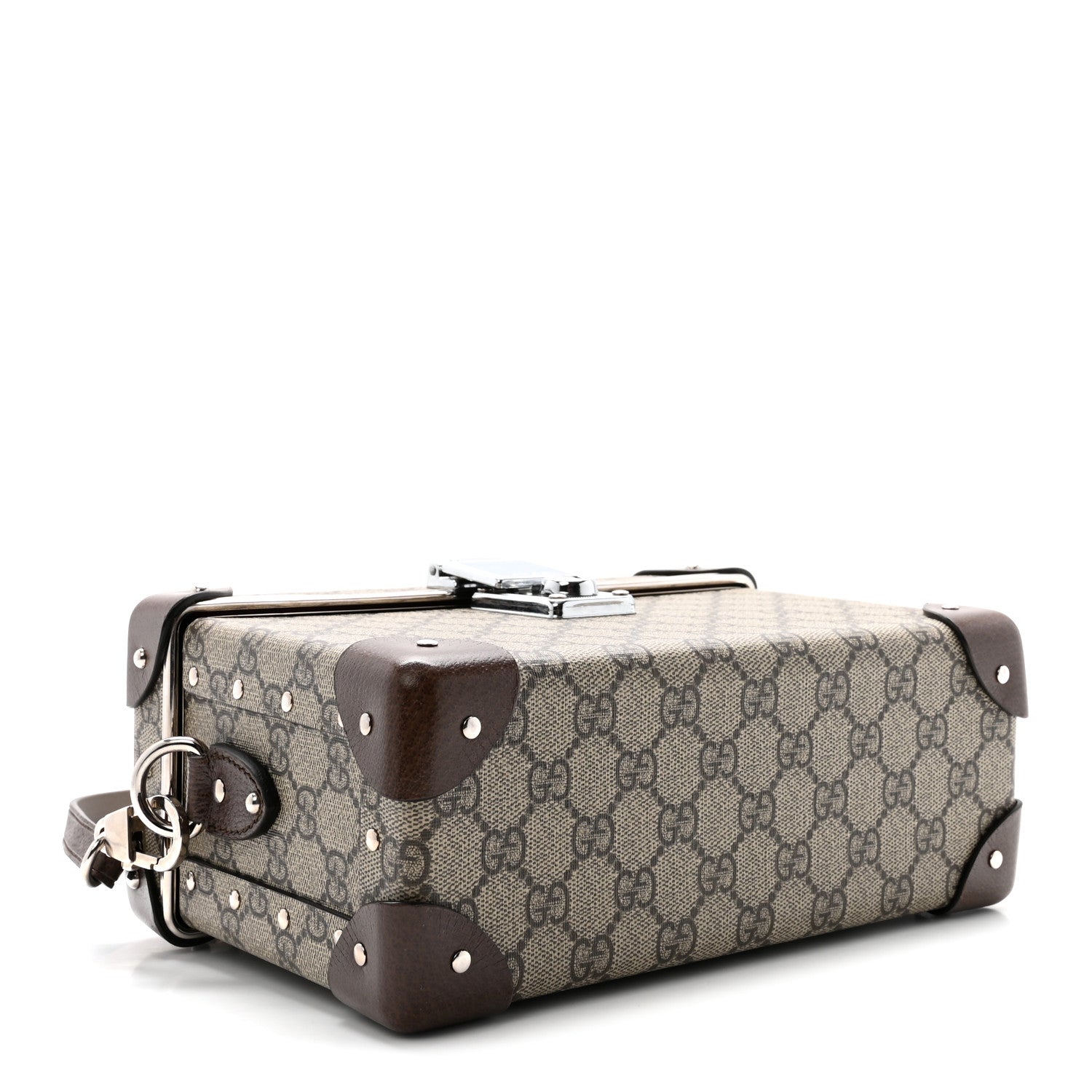 Gucci GG Supreme Monogram Globe-Trotter Beauty Case Brown 4 of 10