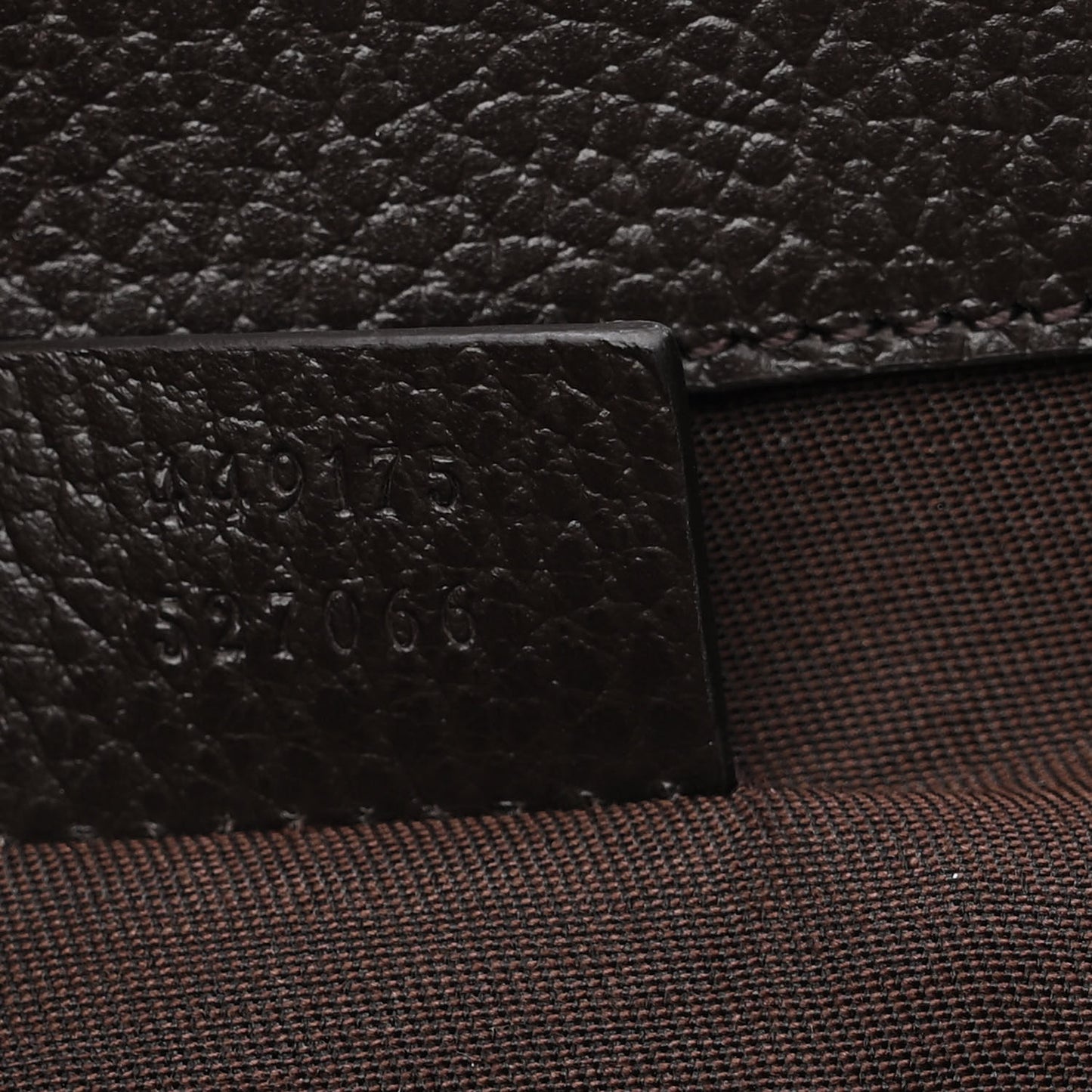 Monogram Dollar Calfskin O Drawstring Backpack Beige Ebony Testa di Moro Dark Chocolate