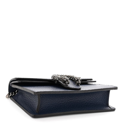 Gucci Dollar Calfskin Crystal Super Mini Dionysus Shoulder Bag Blue Agata Black Diamond 4 of 9