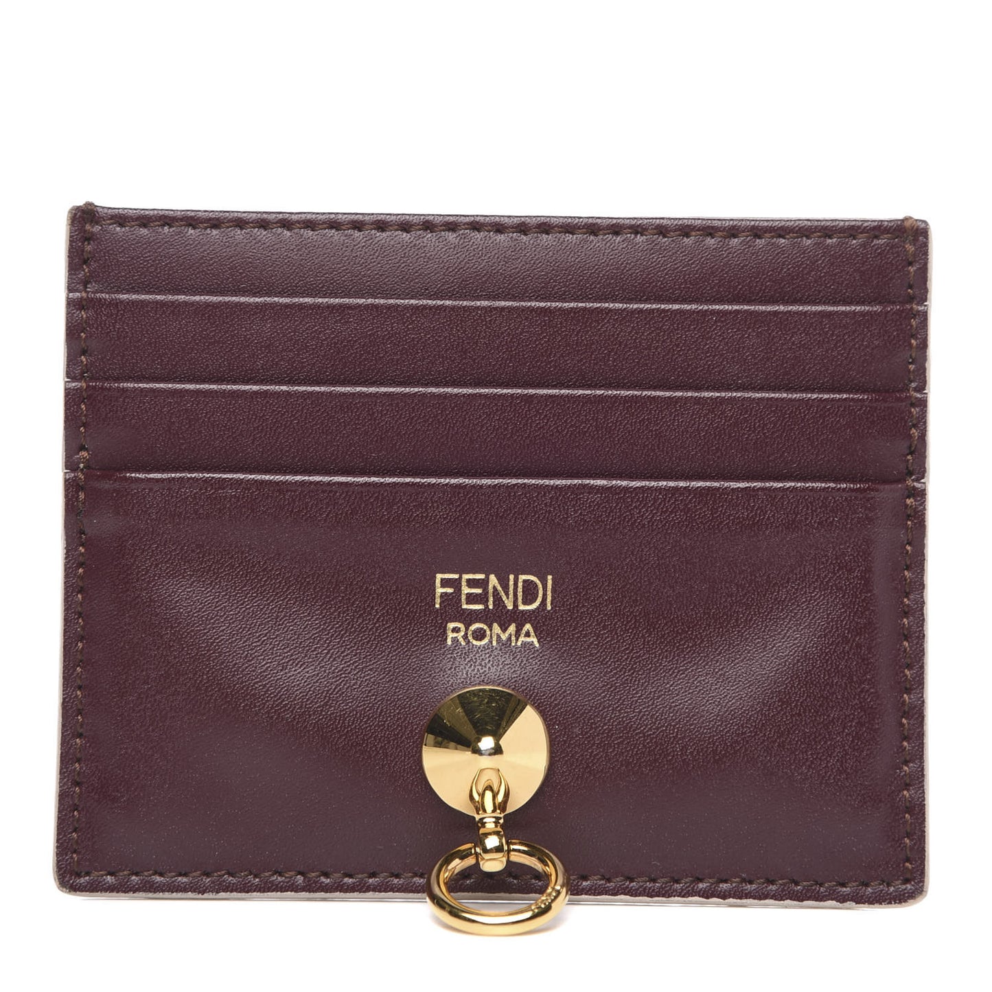 Vitello Liberty Lucio By The Way Card Holder Bordeaux Amido Blue Notte