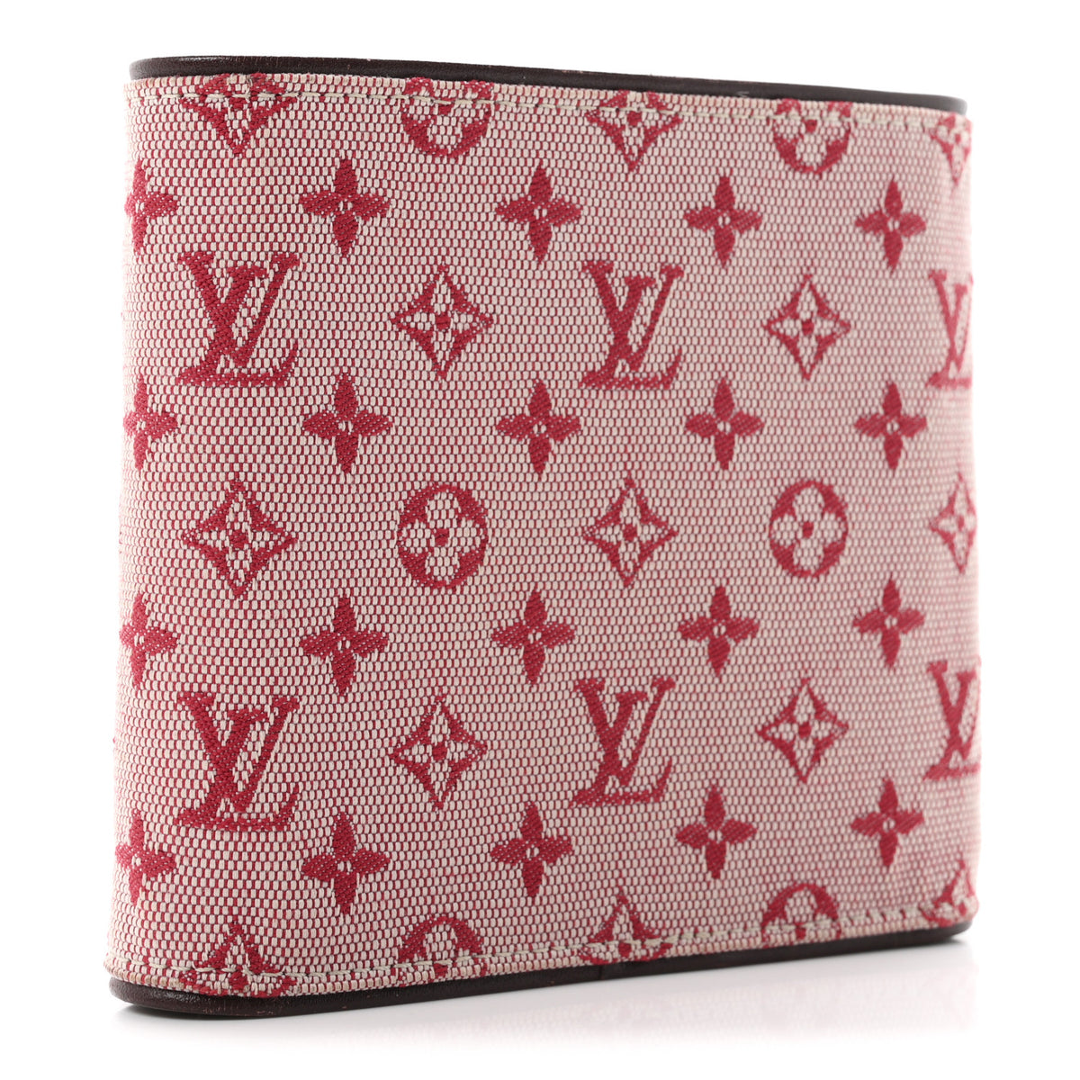 Mini Monogram Lin Compact Wallet Cherry