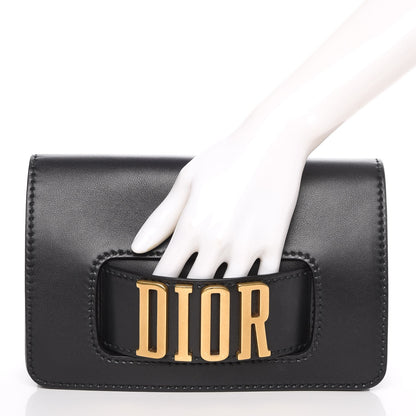 Christian Dior Smooth Calfskin Dio(r)evolution Flap Clutch Black 2 of 7