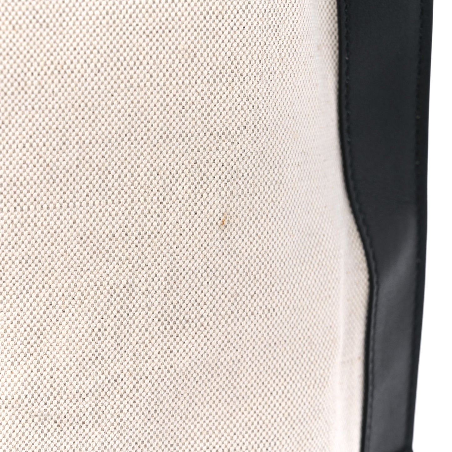 Canvas Calfskin Tag Hobo White Black