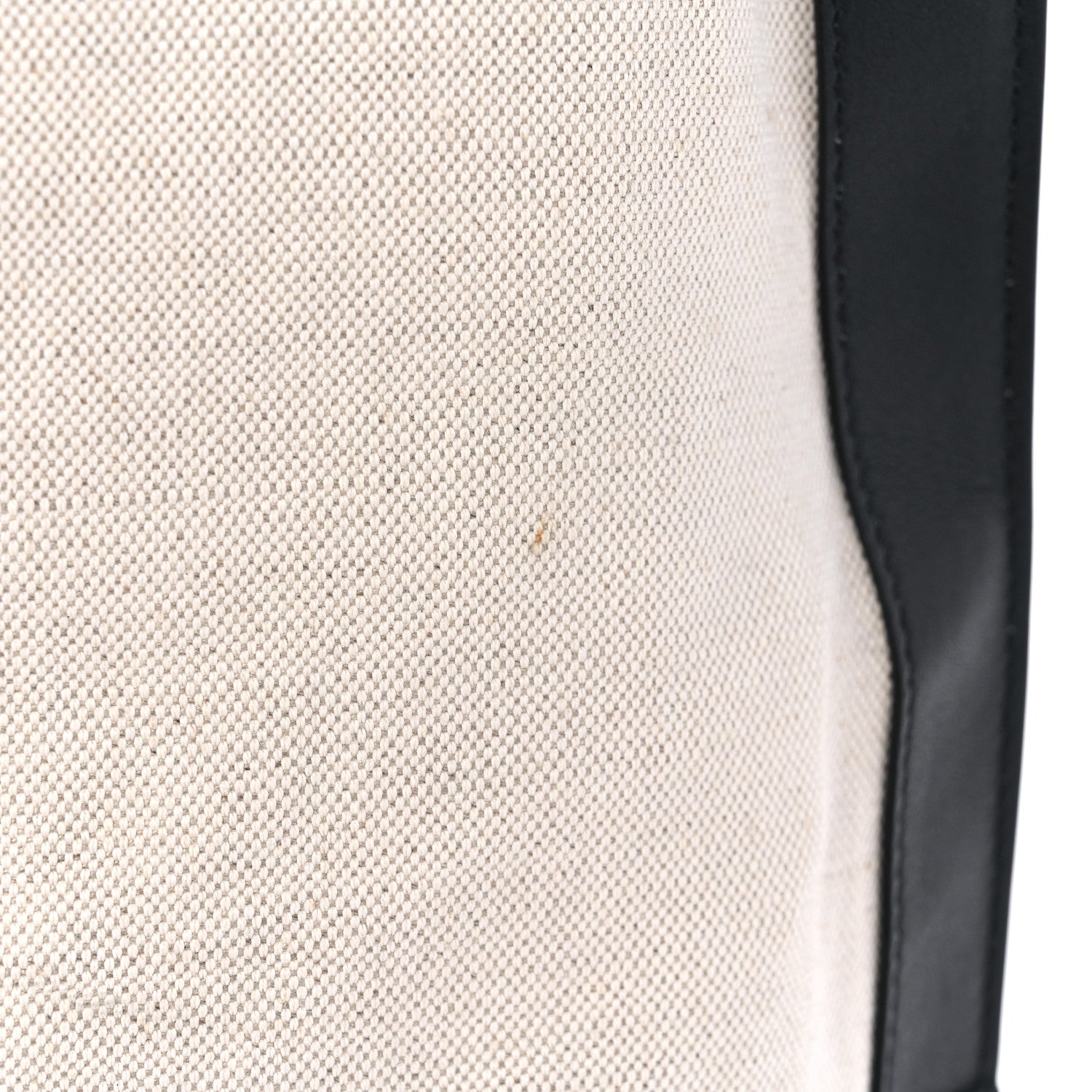 Saint Laurent Canvas Calfskin Tag Hobo White Black 13 of 13