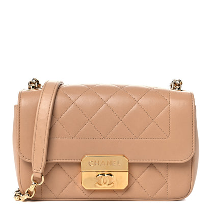 Chanel Lambskin Mini Chic With Me Flap Beige 1 of 12
