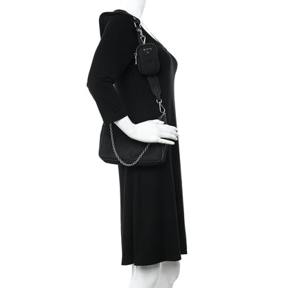 Prada Nylon Re-Edition 2005 Shoulder Bag Black 2 of 17