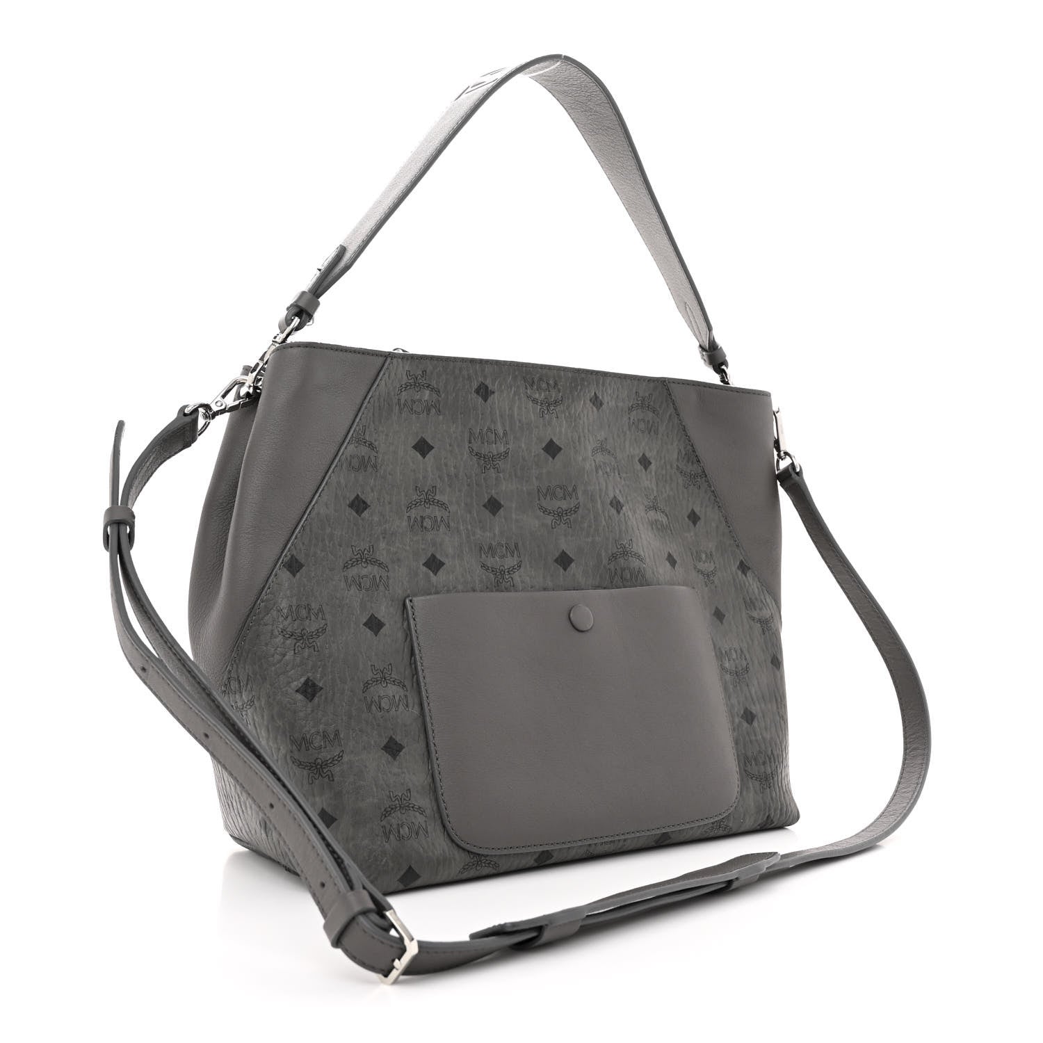 MCM Visetos Medium Klara Hobo Grey 3 of 16