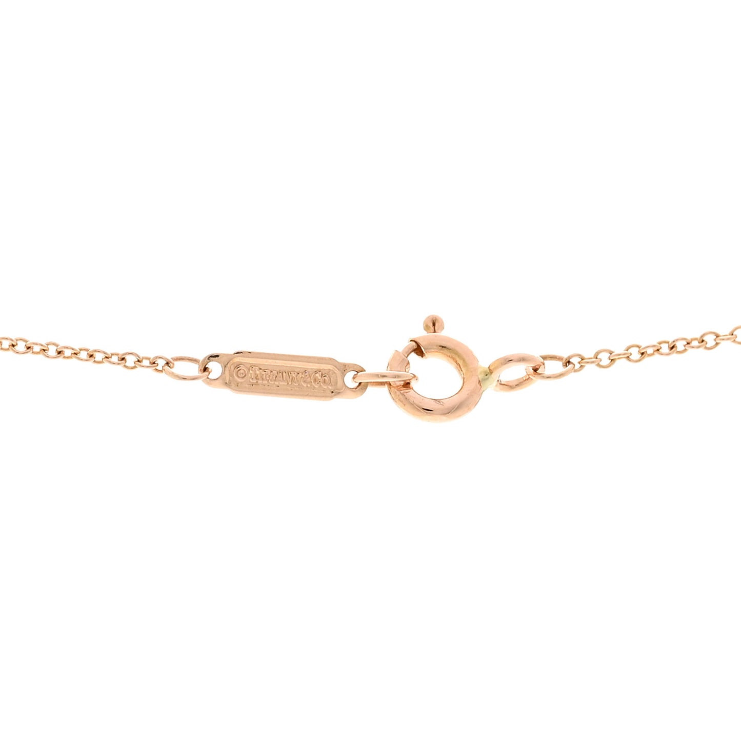 18K Rose Gold Diamond Metro Heart Pendant Necklace