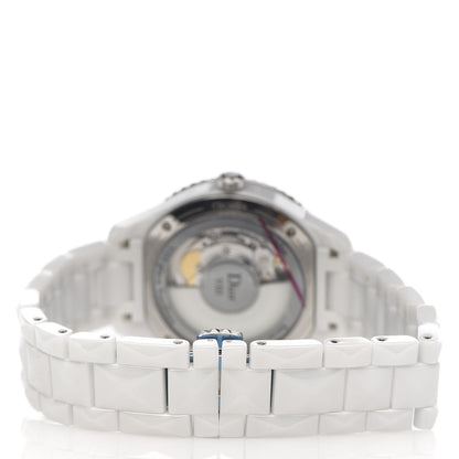 Christian Dior Stainless Steel Ceramic Diamond Bezel Mother of Pearl 38mm Dior VIII Automatic Watch White 4 of 7