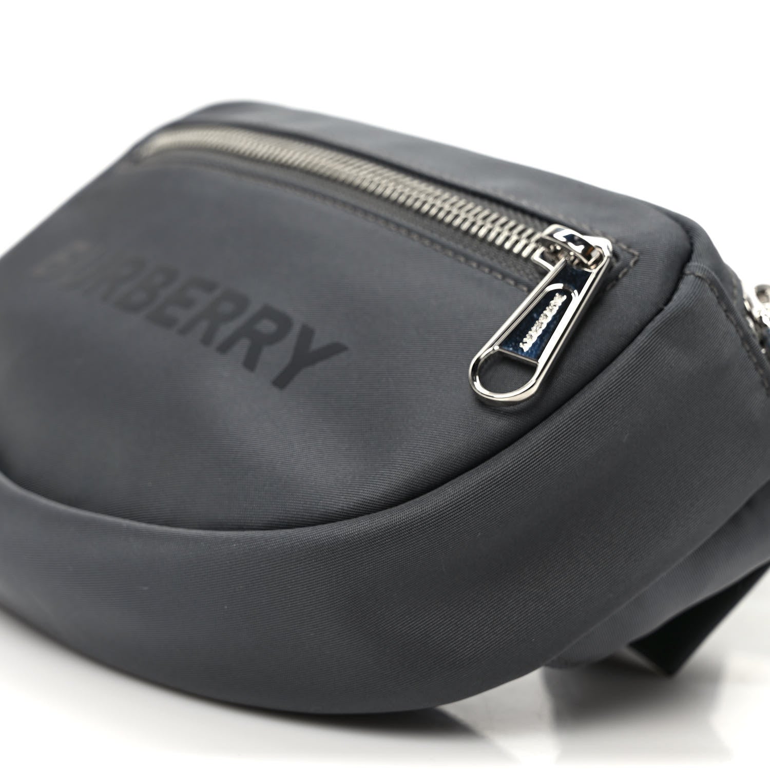 Burberry Econyl Logo Print Small Cannon Bum Bag Charcoal Grey 9 of 9