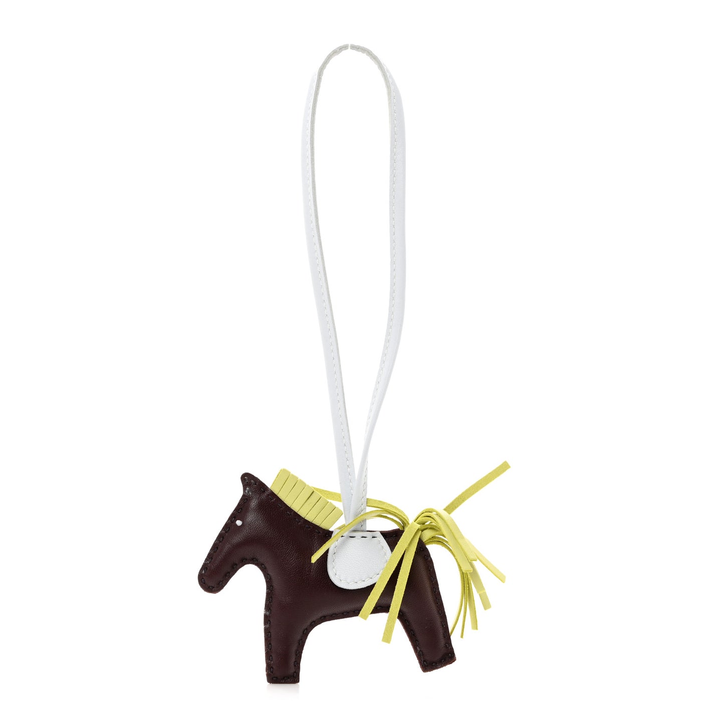 Milo Lambskin Grigri Rodeo Horse Bag Charm PM Rouge Sellier Jaune Bourgeon Bleu Brume