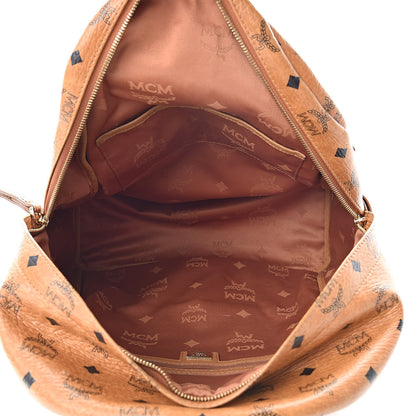 MCM Visetos Medium Sprinkle Stud Stark Backpack Cognac 5 of 18
