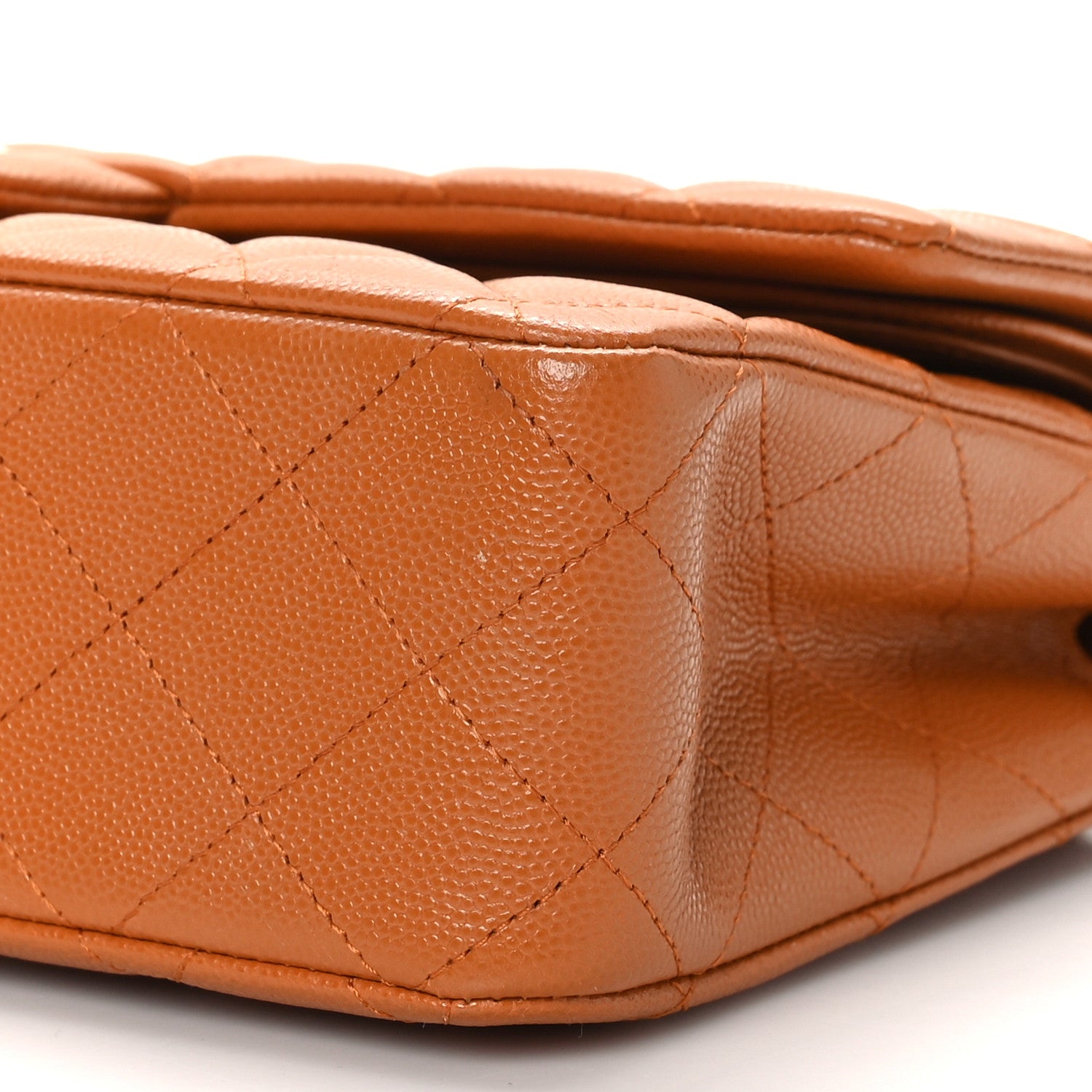 Chanel Caviar Quilted Medium Double Flap Light Brown 9 of 9