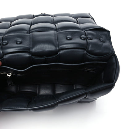 Bottega Veneta Lambskin Maxi Intreccio Padded Chain Cassette Crossbody Bag Black 6 of 8