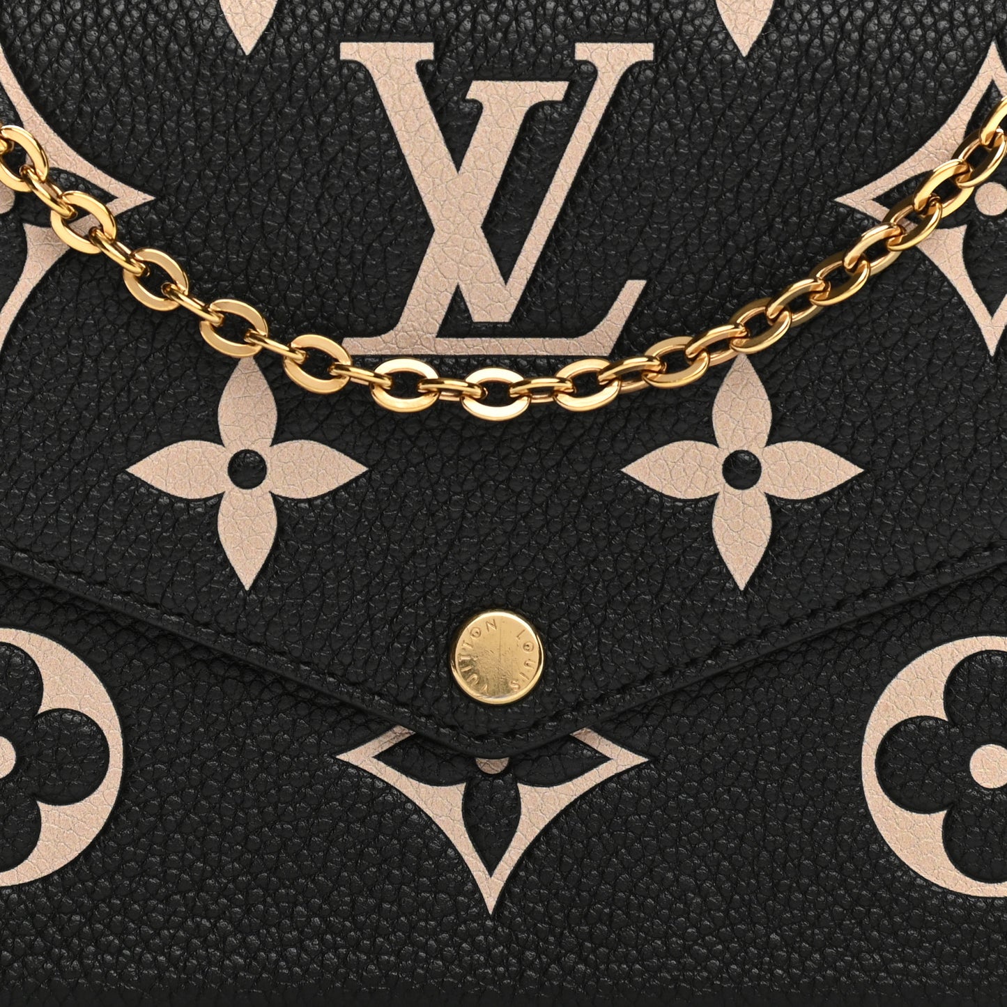 Empreinte Monogram Giant Felicie Pochette Black Beige