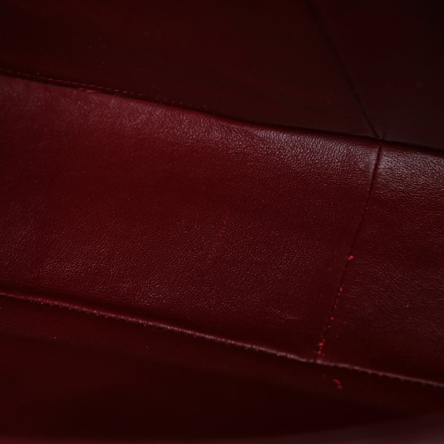 Caviar Quilted Maxi Double Flap Dark Red