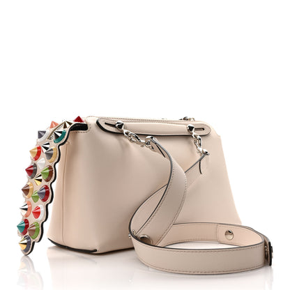 Fendi Vitello Dolce Croc Tail Studded Medium By The Way Boston Bag White Multicolor 4 of 11
