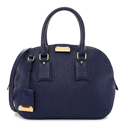 Burberry Heritage Grain Small Orchard Bowling Bag Navy Blue 1 of 13