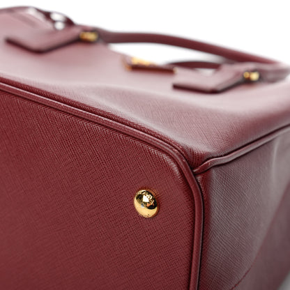 Prada Saffiano Lux Medium Tote Cherry 10 of 13