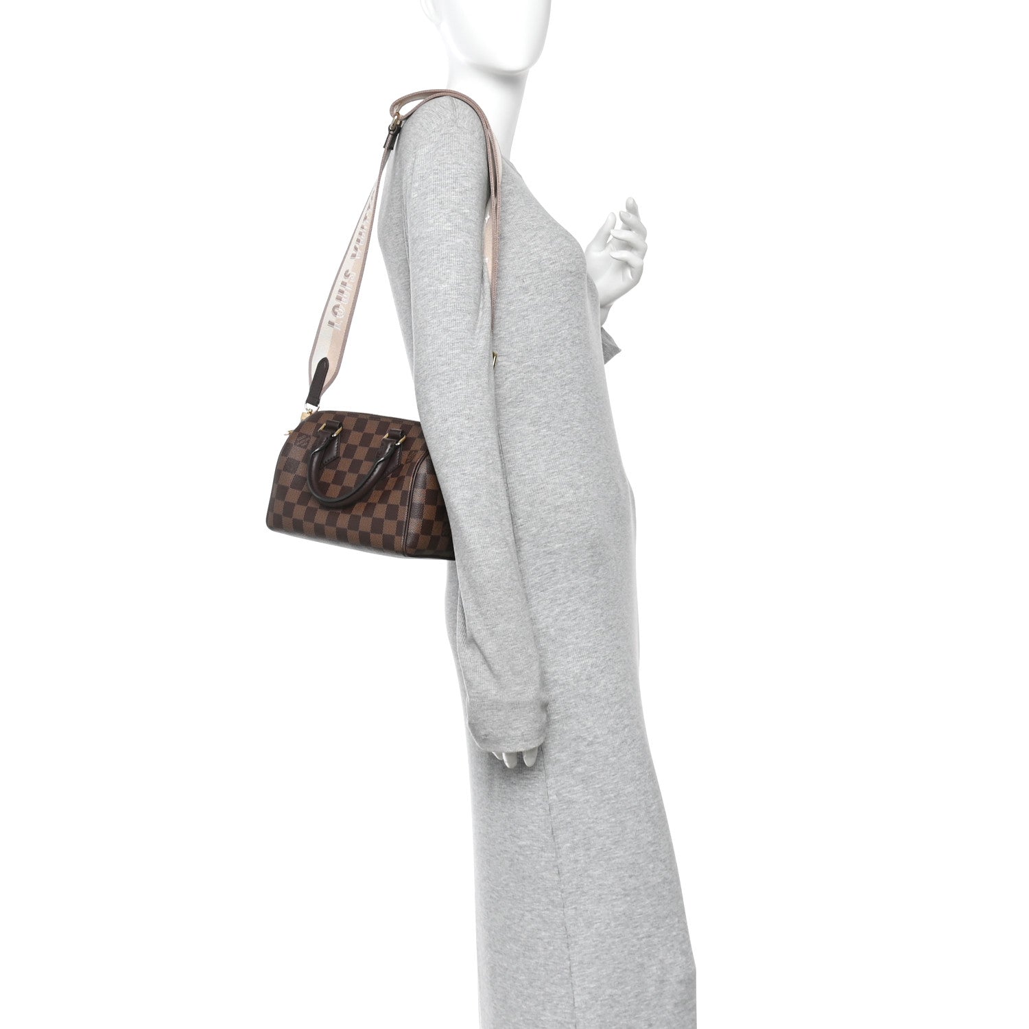 Louis Vuitton Damier Ebene Speedy Bandouliere 20 2 of 10