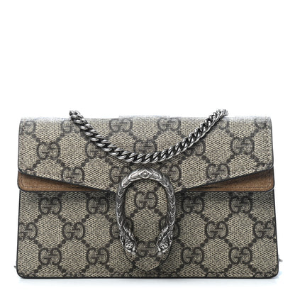Gucci GG Supreme Monogram Super Mini Dionysus Shoulder Bag Taupe 1 of 5