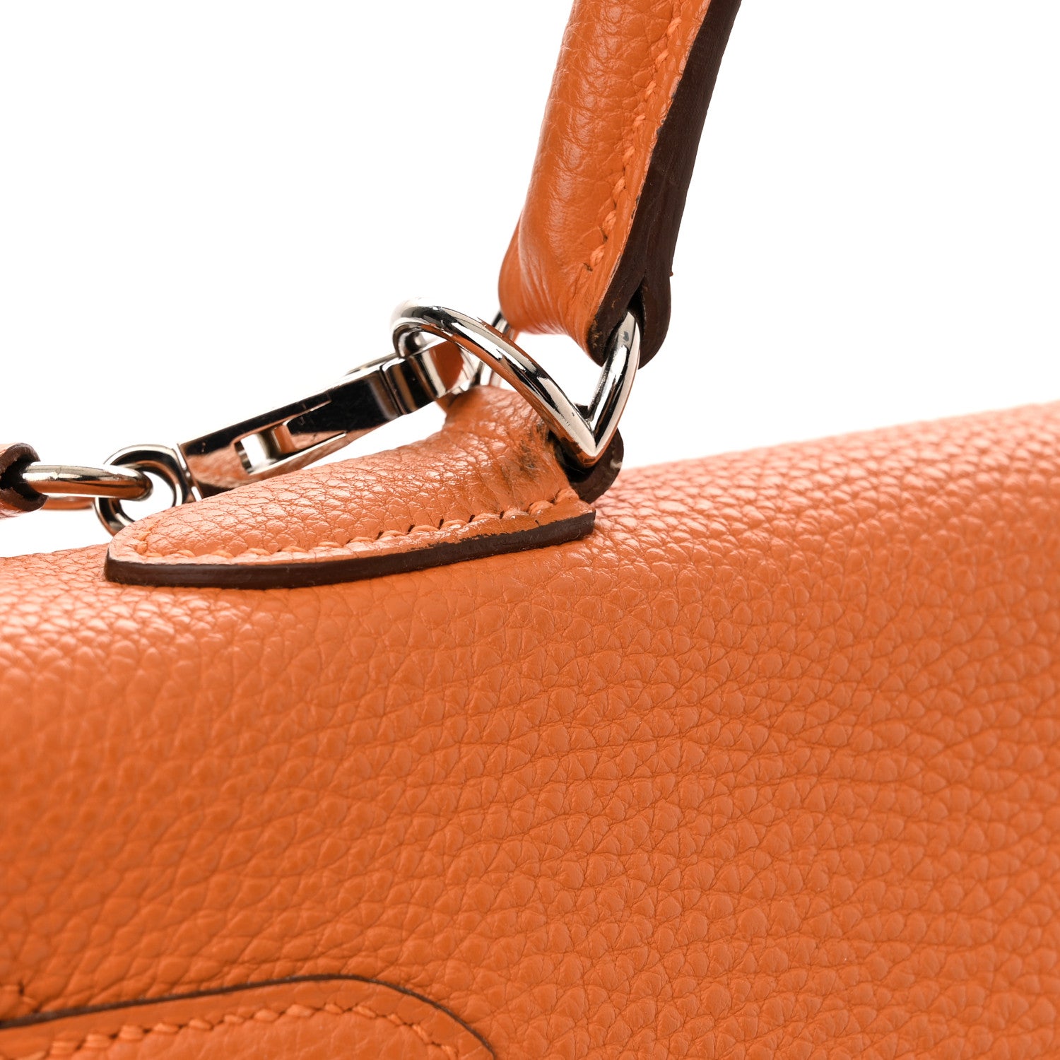Hermes Togo Kelly Retourne 35 Orange 11 of 18