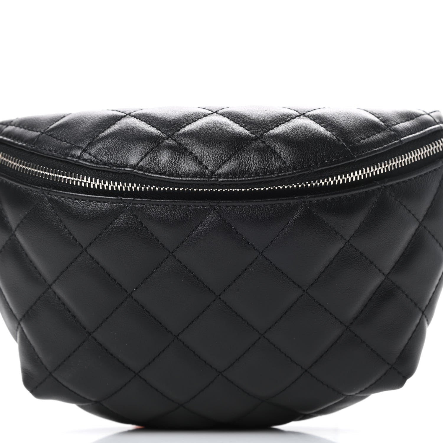 Chanel Lambskin Quilted Waist Belt Bag Black 8 of 10