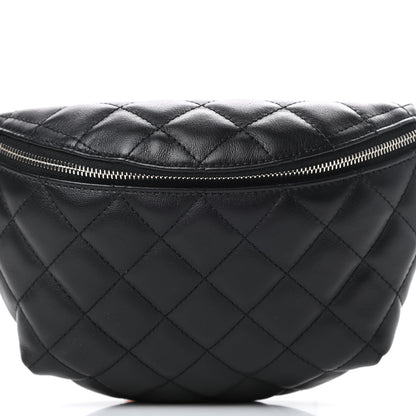 Chanel Lambskin Quilted Waist Belt Bag Black 8 of 10