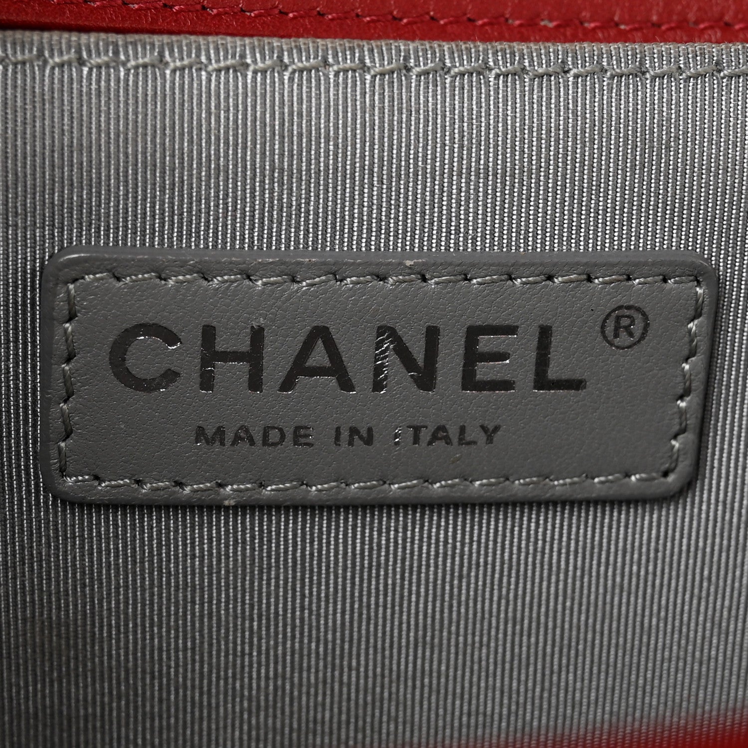 Chanel Calfskin Chevron Quilted Medium Boy Flap  Dark Red 6 of 14