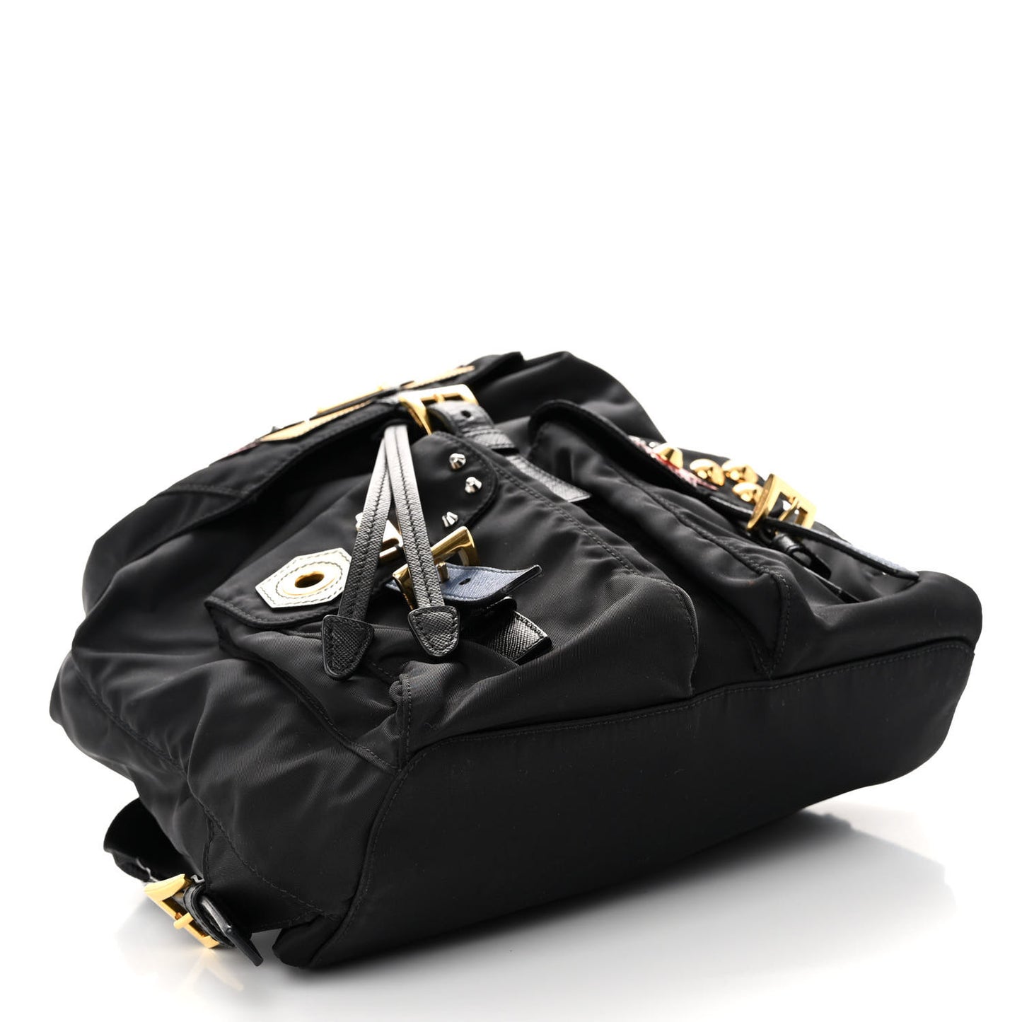 Tessuto Nylon Saffiano Robot Backpack Black Mimosa