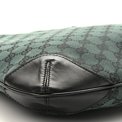 Gucci Nylon Monogram Signature Hobo Shoulder Bag Green 8 of 9