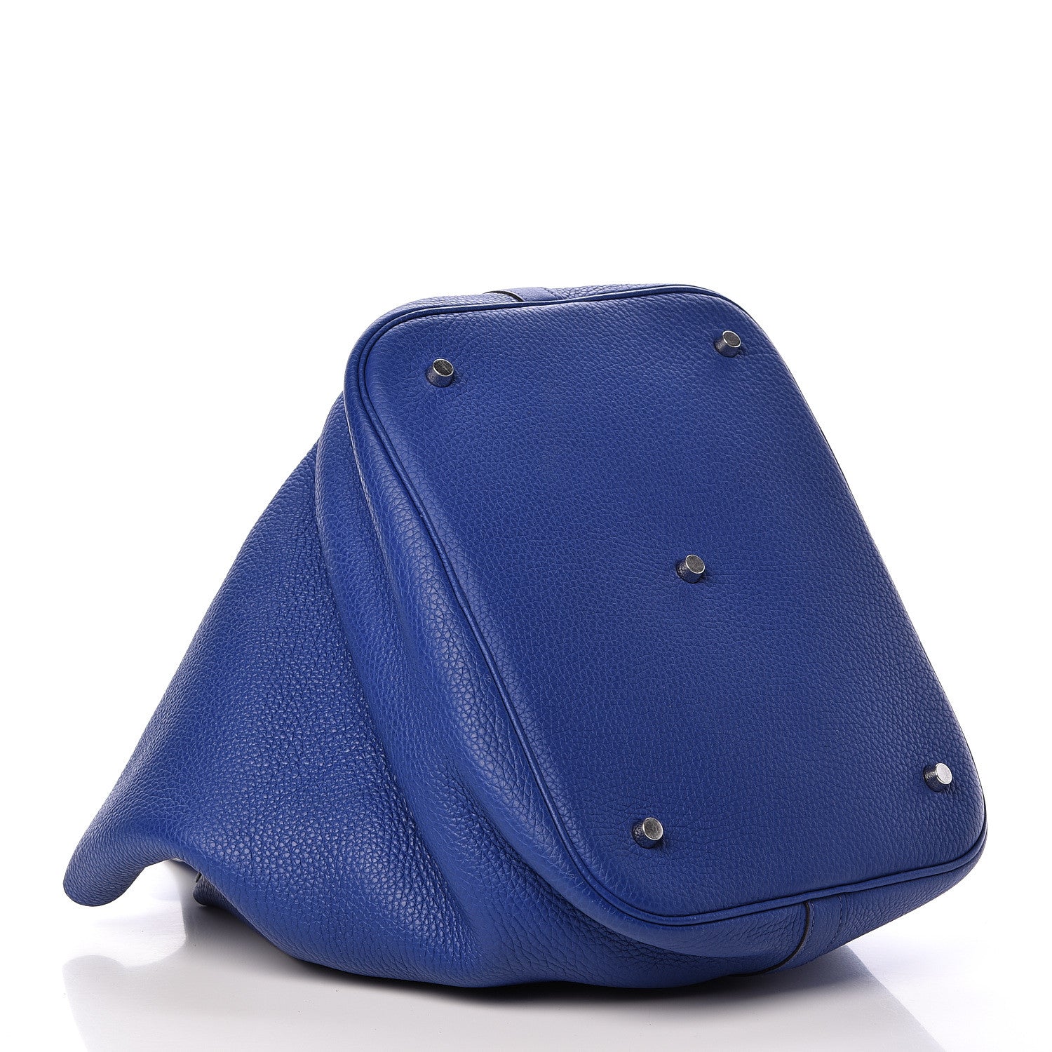 Hermes Taurillon Clemence Picotin Lock TGM Bleu Electrique 4 of 12