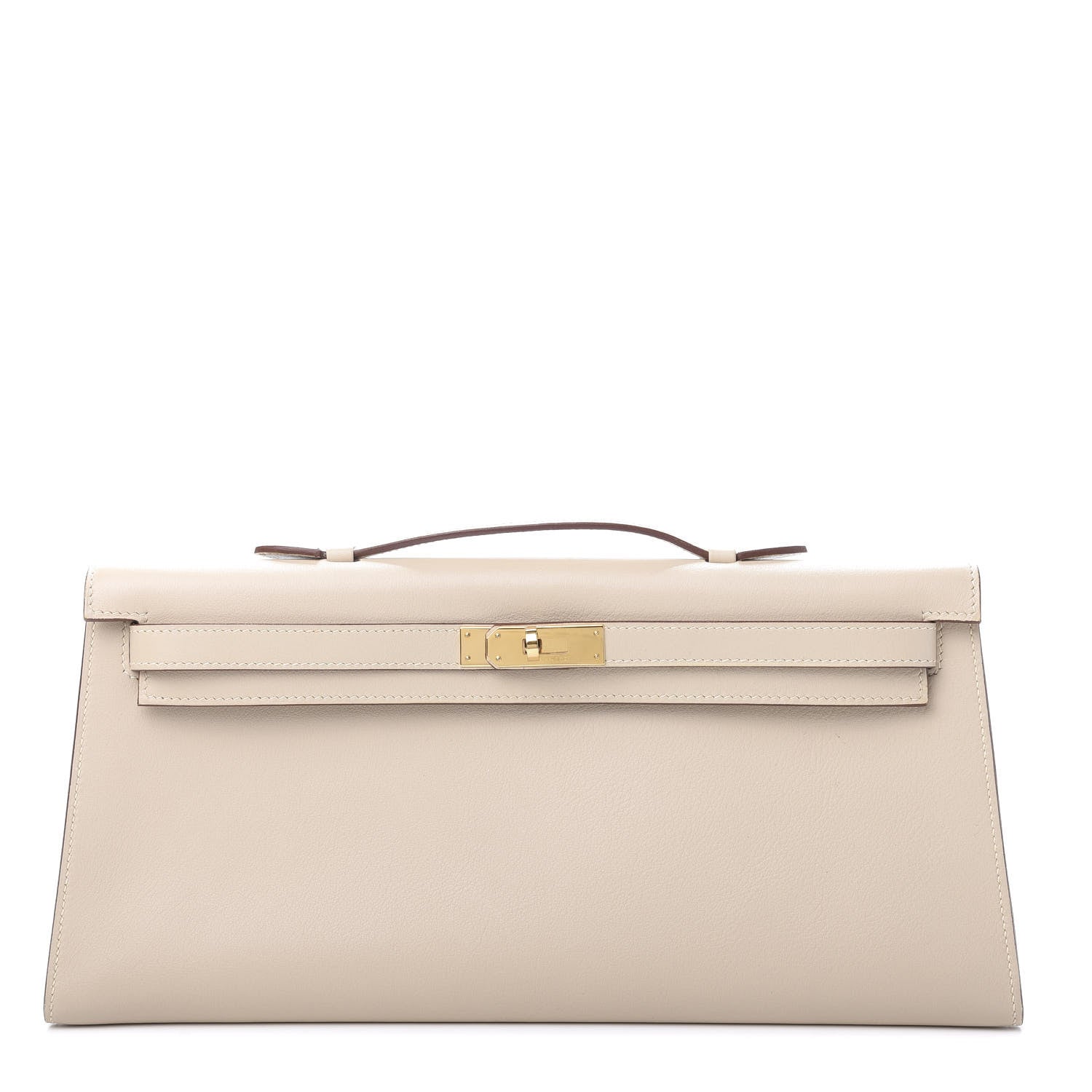 Hermes Swift Kelly Longue Clutch Pochette Parchemin 1 of 8