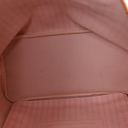 Louis Vuitton Damier Azur Neo Neverfull MM Rose Ballerine 5 of 12