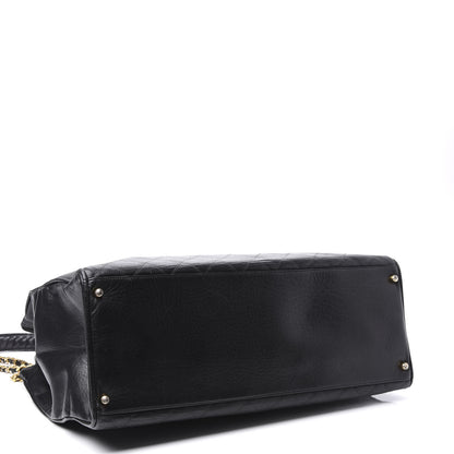 Chanel Calfskin Stitched XL Weekender Black 3 of 14