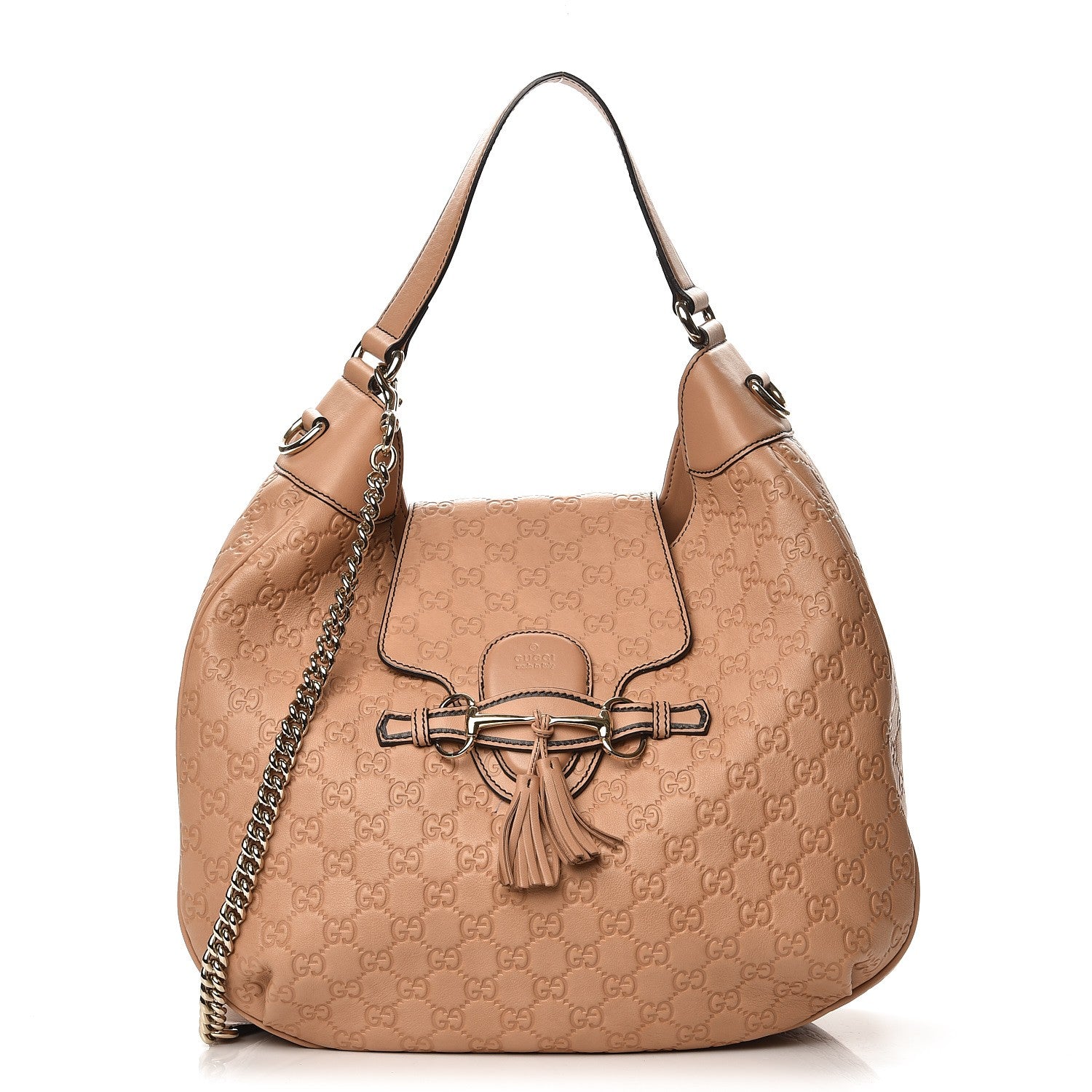 Gucci Soft Guccissima Medium Emily Hobo Camelia 1 of 10