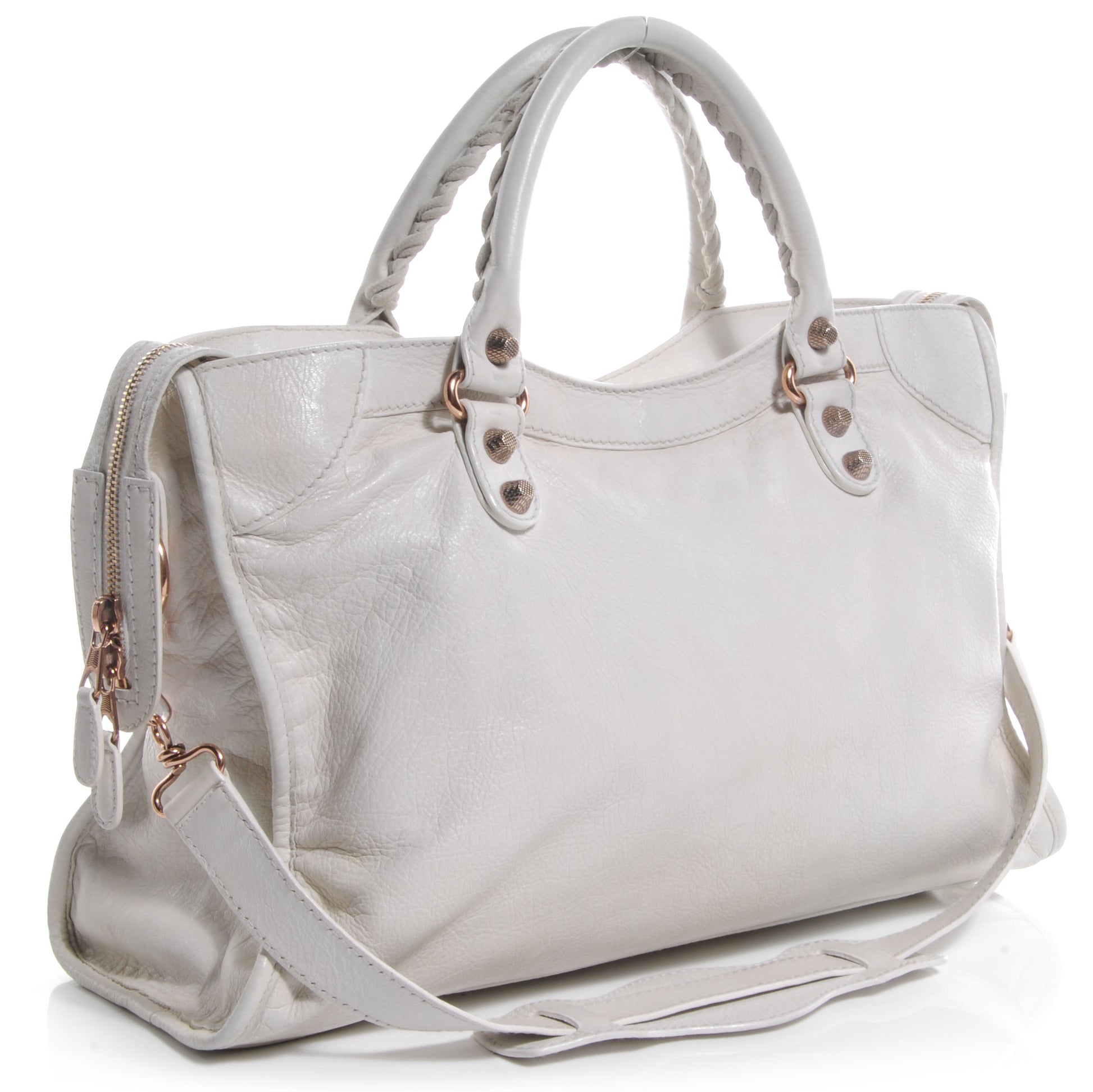 Balenciaga Agneau Giant 12 Rose Gold Hardware City White Light 3 of 9