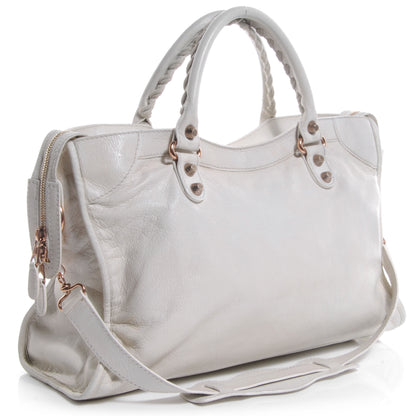 Balenciaga Agneau Giant 12 Rose Gold Hardware City White Light 3 of 9