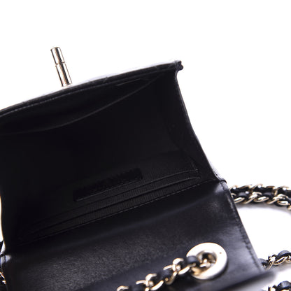 Chanel Lambskin Quilted Mini Trendy CC Chain Wallet Black 9 of 11