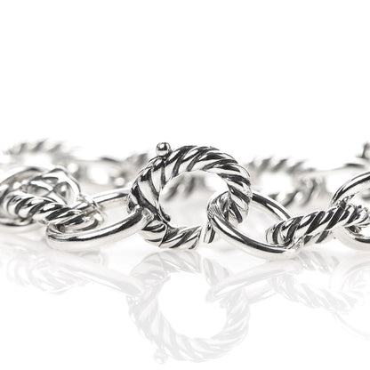 David Yurman Sterling Silver 10mm Medium Oval Link Bracelet 4 of 5