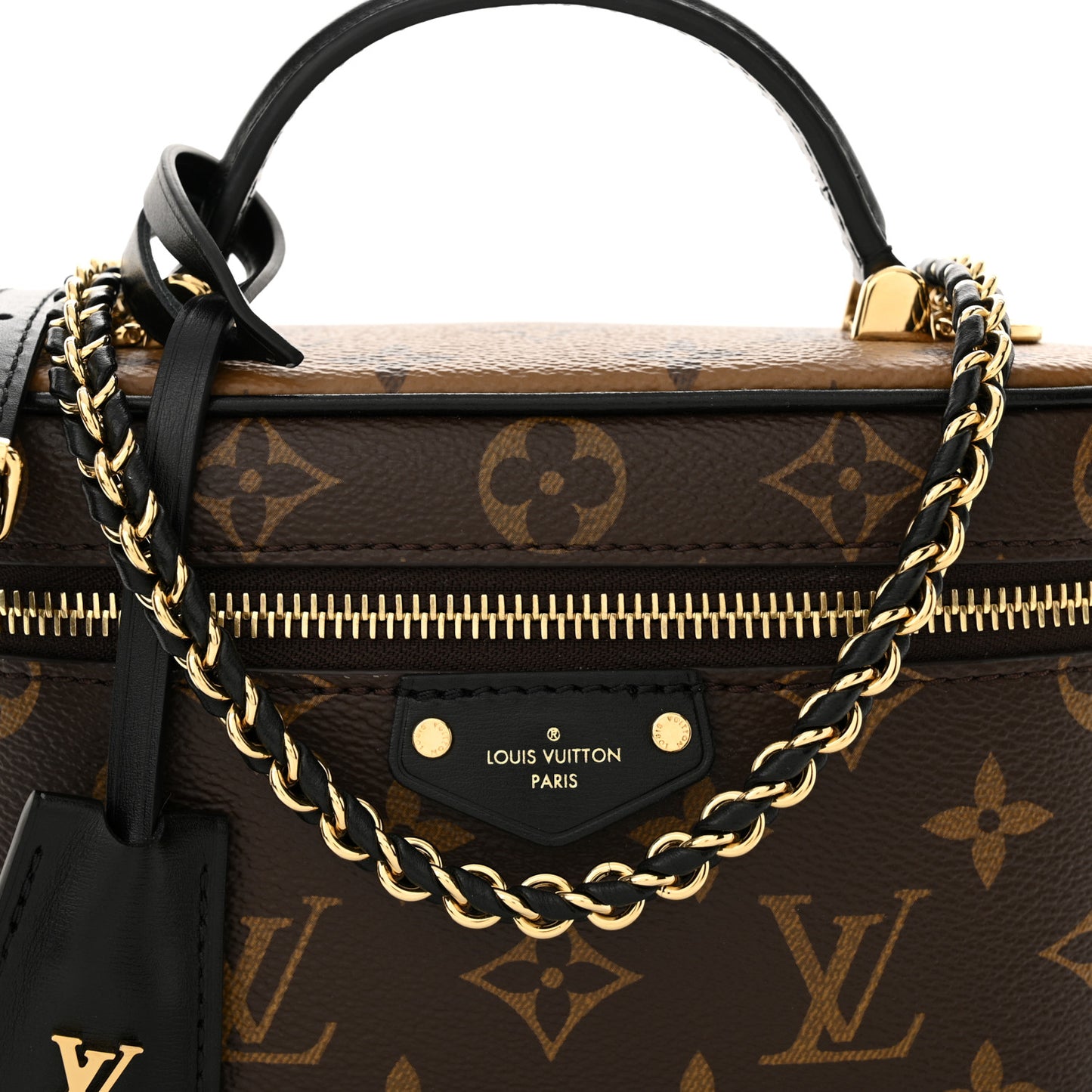 Reverse Monogram Vanity Chain Pouch