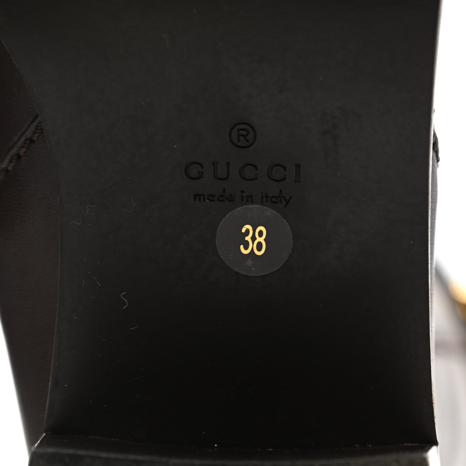 Gucci Calfskin Interlocking G Riding Boots 38 Brown 5 of 7