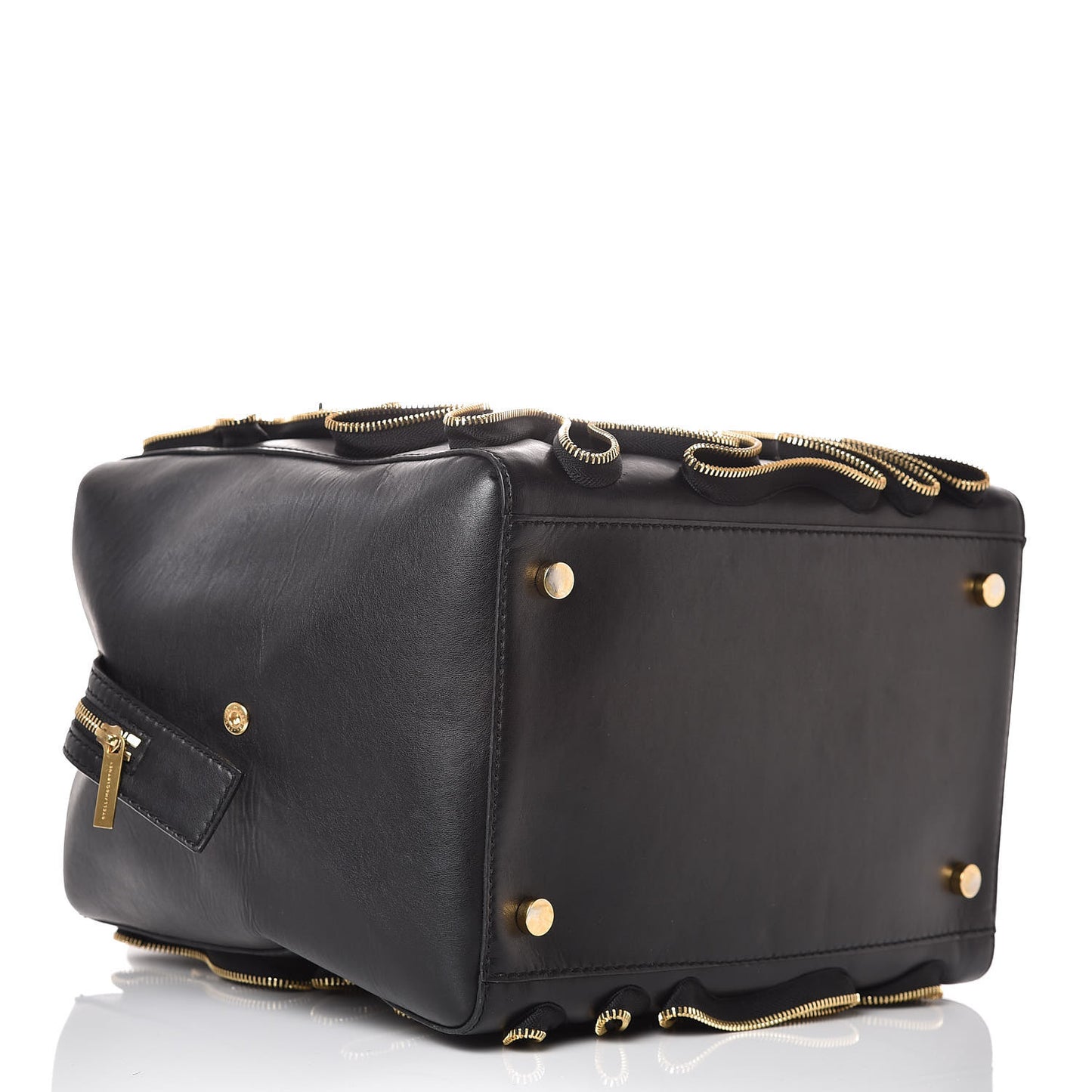 Eco Alter Nappa Cavendish Zipper Tote Black