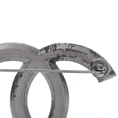 Chanel Ruthenium Pearl CC Brooch Dark Grey 5 of 6