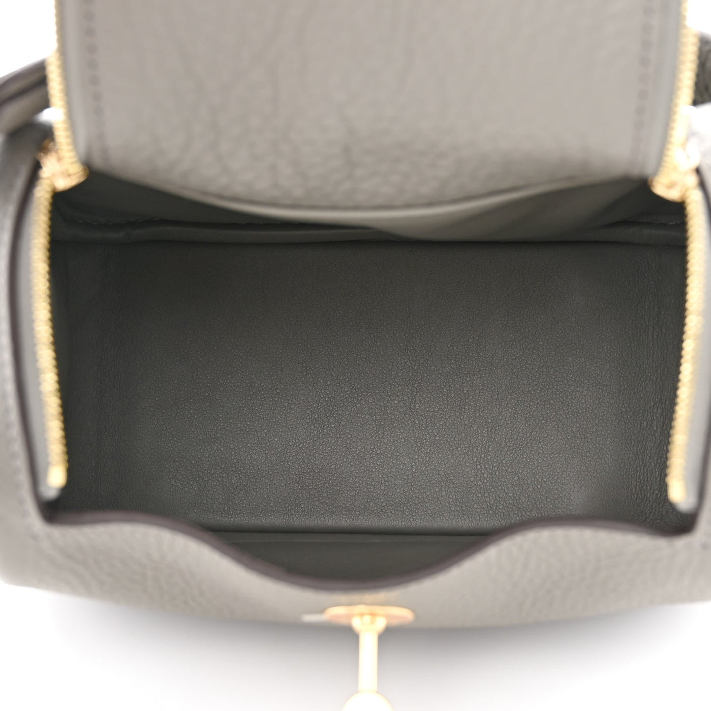 Taurillon Clemence Mini Lindy 20 Gris Meyer