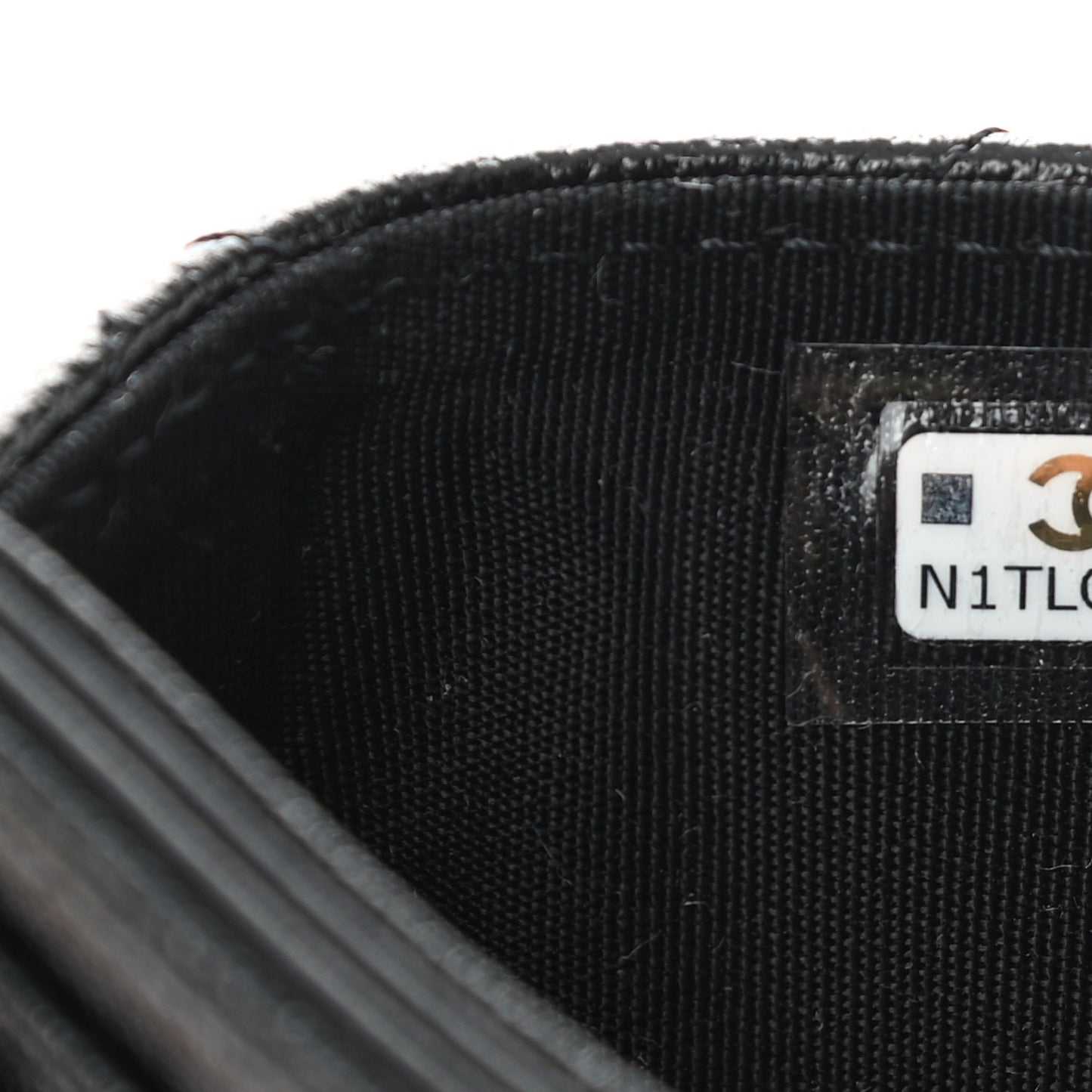 Caviar Quilted Studded CC Card Holder Black