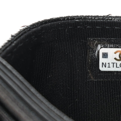 Chanel Caviar Quilted Studded CC Card Holder Black 8 of 9