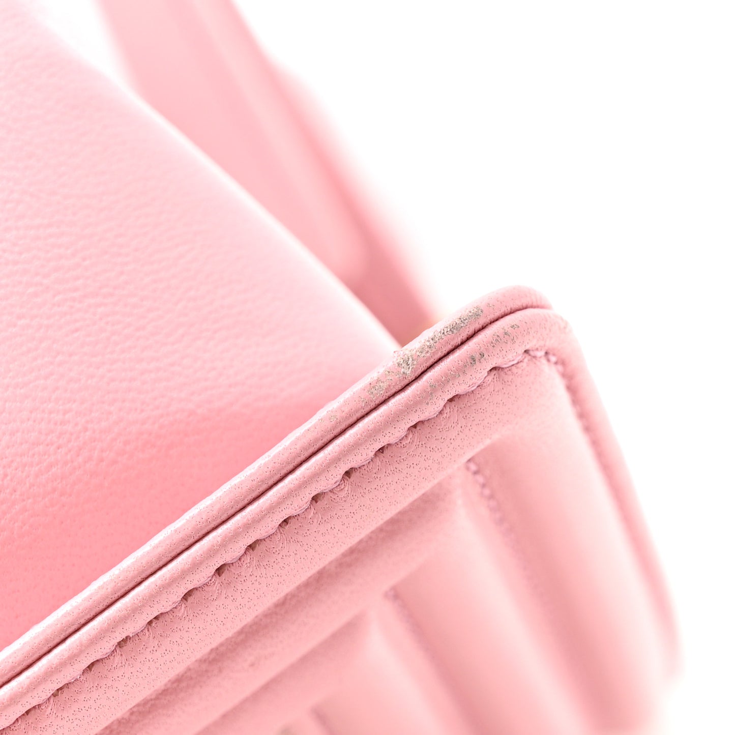 Iridescent Tweed Lambskin Medium Boy Flap Pink