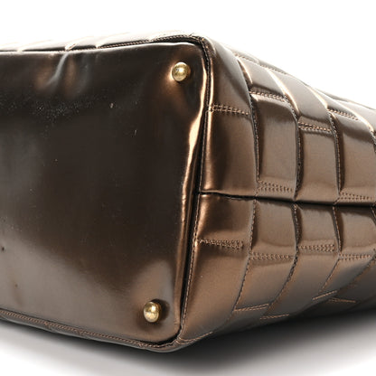 Chanel Vinyl Quilted Large Frozen Tote Bronze 9 of 9