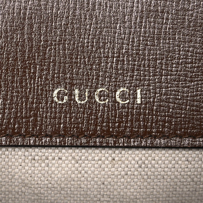 Gucci GG Supreme Monogram Web Mini Horsebit 1955 Shoulder Bag Beige Brown Sugar 6 of 16